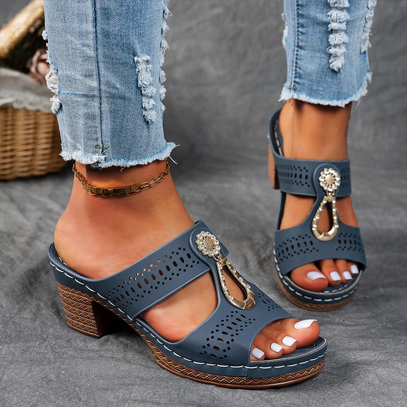 Elvara | Women's Stylish Comfortable Orthopedic Sandals-Metro Lane Plaza