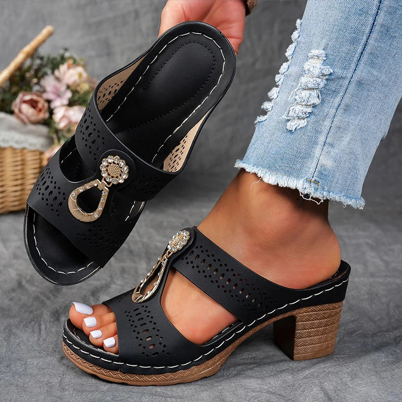 Elvara | Women's Stylish Comfortable Orthopedic Sandals-Metro Lane Plaza