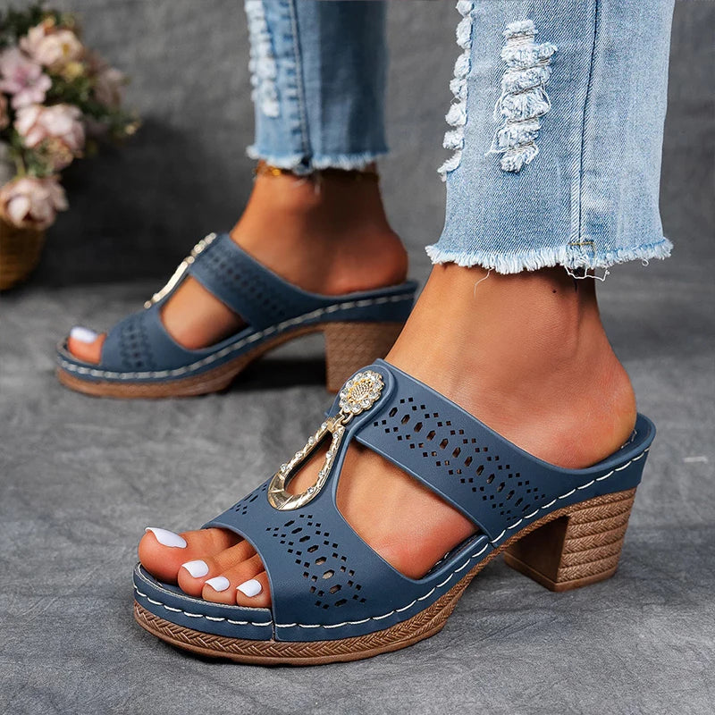 Elvara | Women's Stylish Comfortable Orthopedic Sandals-Metro Lane Plaza