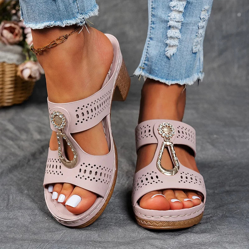 Elvara | Women's Stylish Comfortable Orthopedic Sandals-Metro Lane Plaza
