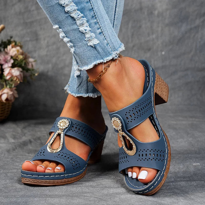 Elvara | Women's Stylish Comfortable Orthopedic Sandals-Metro Lane Plaza