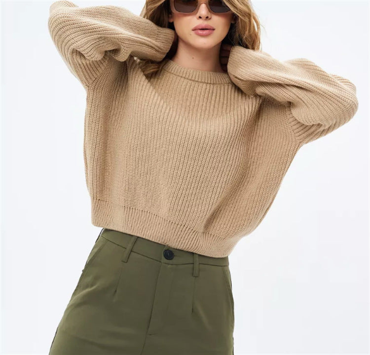 Suéter de punto extragrande para mujer