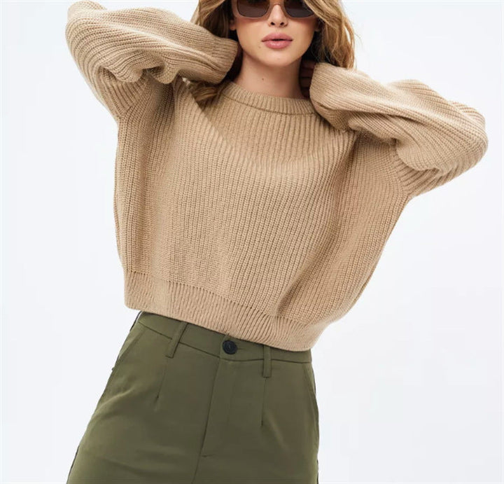 Suéter de punto extragrande para mujer