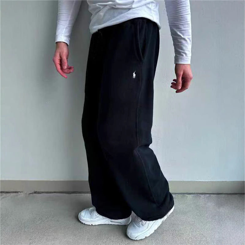 Men's Classic Fleece Jogging Pants with Pockets for Comfort-Metro Lane Plaza