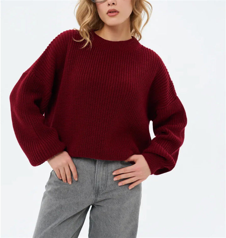 Suéter de punto extragrande para mujer