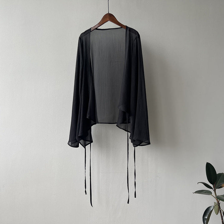 Licht damesvest met open voorkant