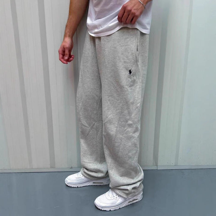 Men's Classic Fleece Jogging Pants with Pockets for Comfort-Metro Lane Plaza