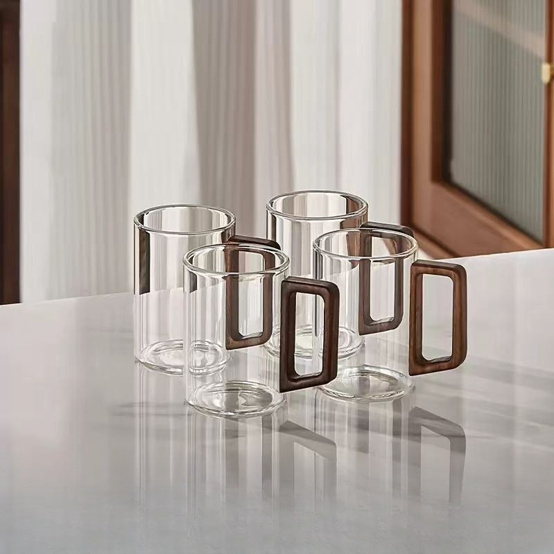 Rustic Wooden Brew Mugs - Perfect for Coffee Lovers-Metro Lane Plaza