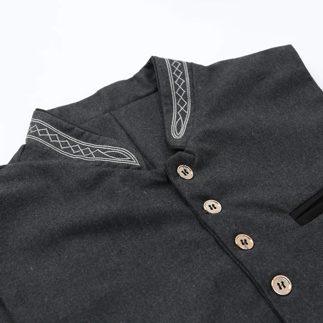 Cedric | Men's Classic Elegant Traditional Vest-Metro Lane Plaza