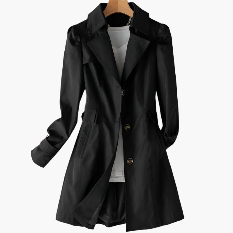 Kirsten | Women's Classic Stylish Trench Coat-Metro Lane Plaza