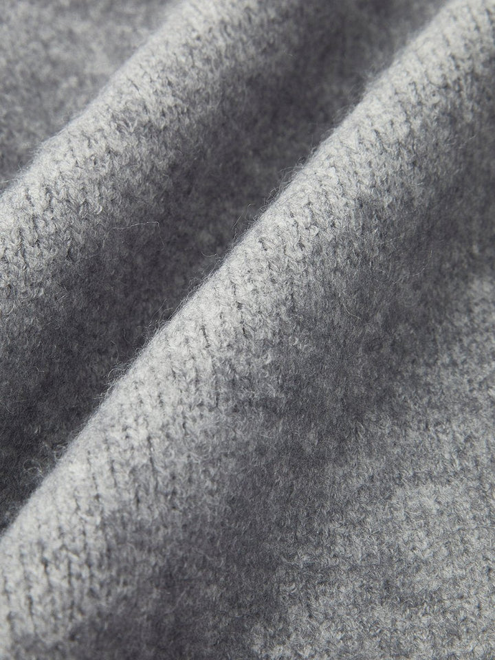 Pull décontracté oversize pour femme à col ouvert