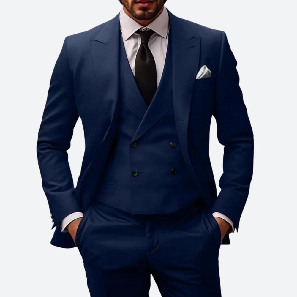 Men's Elegant Suit for Formal Events and Special Occasions-Metro Lane Plaza