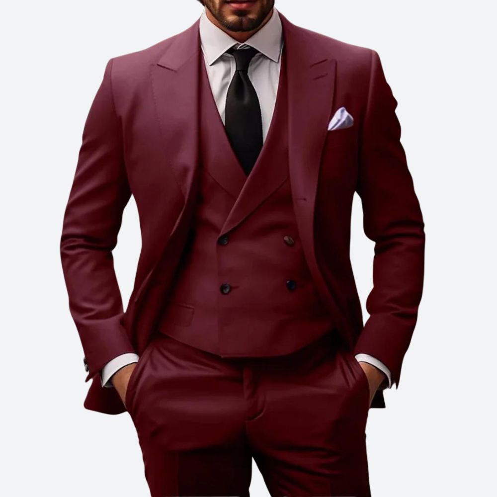 Men's Elegant Suit for Formal Events and Special Occasions-Metro Lane Plaza
