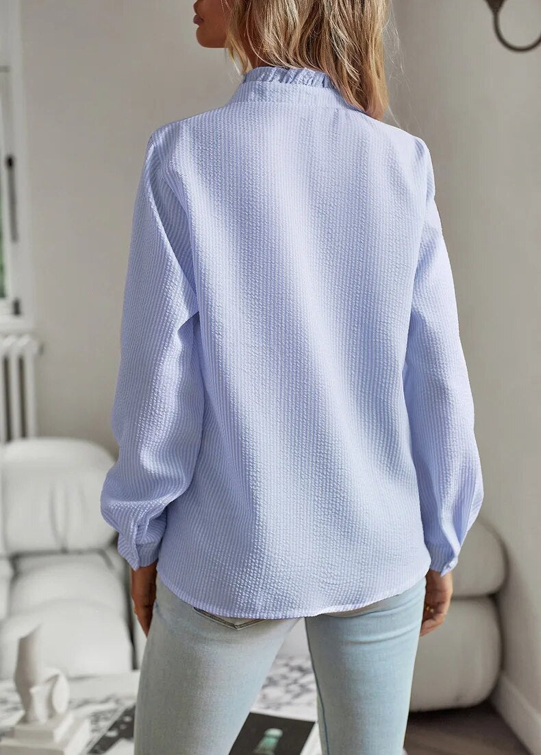 Agnete | Women's Elegant Blouse-Metro Lane Plaza