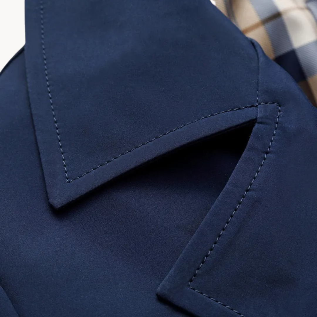 Ethan | Men's Classic Durable Trench Coat-Metro Lane Plaza