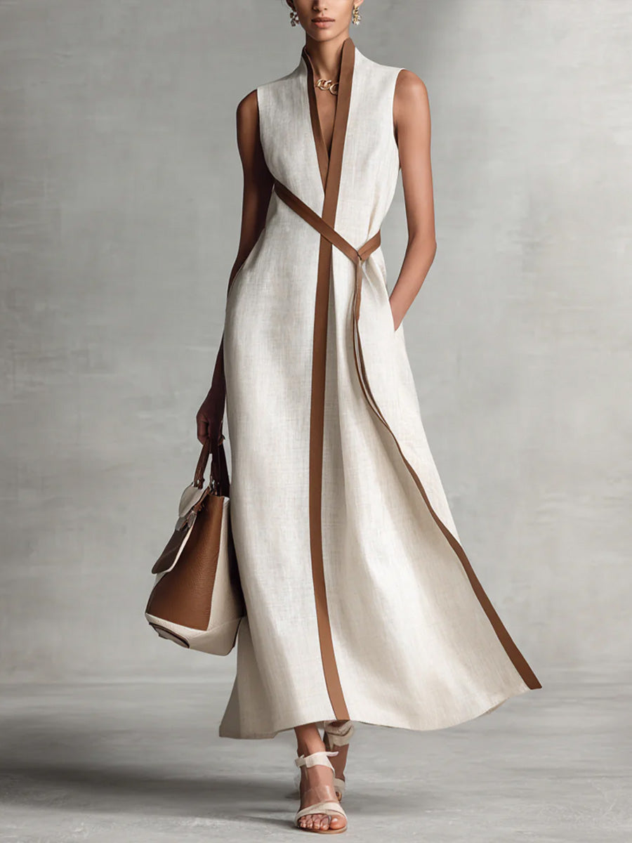 Isabella | Women's Lightweight Stylish Wrap Maxi Dress-Metro Lane Plaza