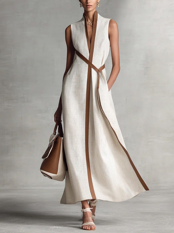 Isabella | Women's Lightweight Stylish Wrap Maxi Dress-Metro Lane Plaza
