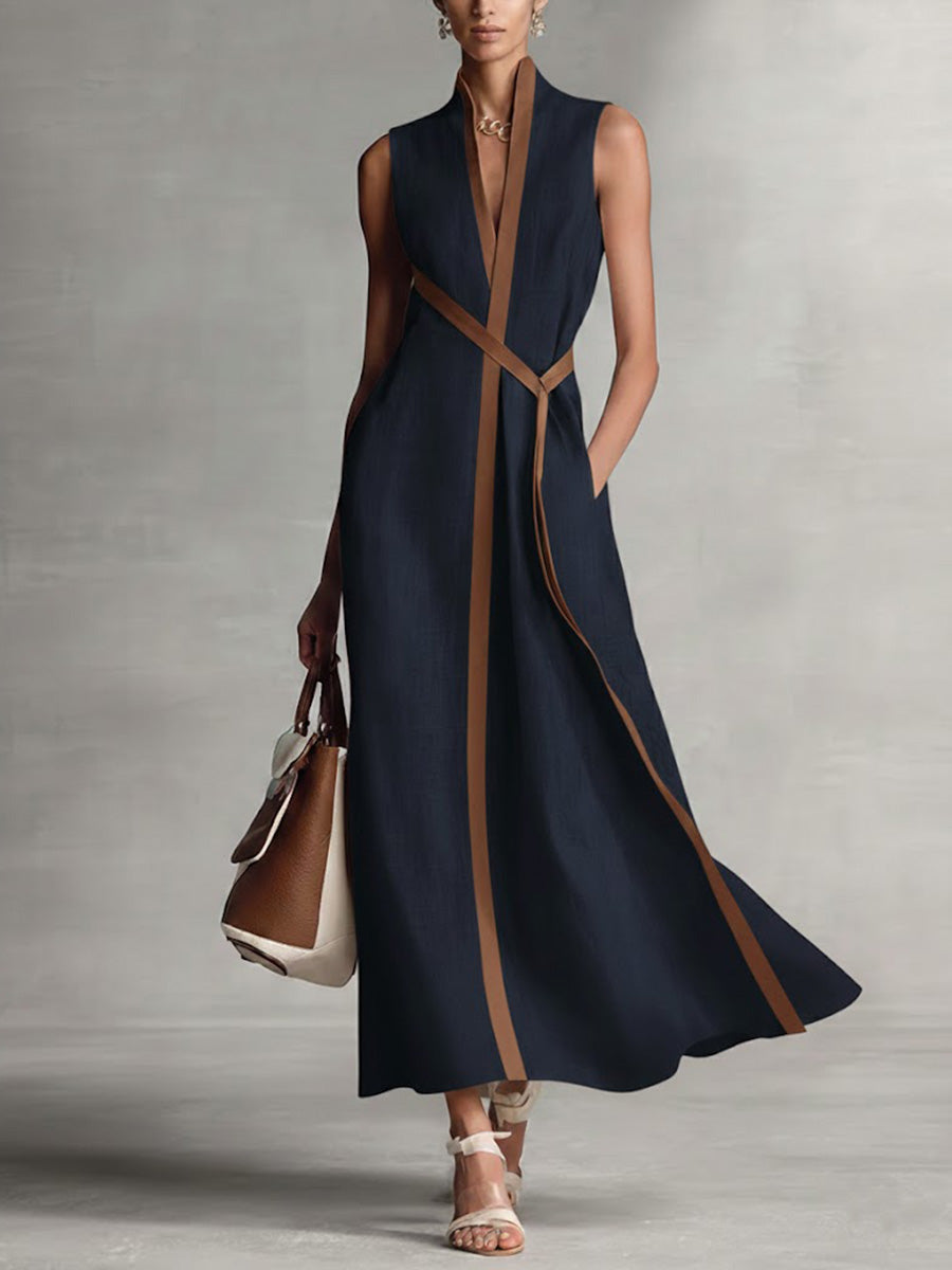 Isabella | Women's Lightweight Stylish Wrap Maxi Dress-Metro Lane Plaza