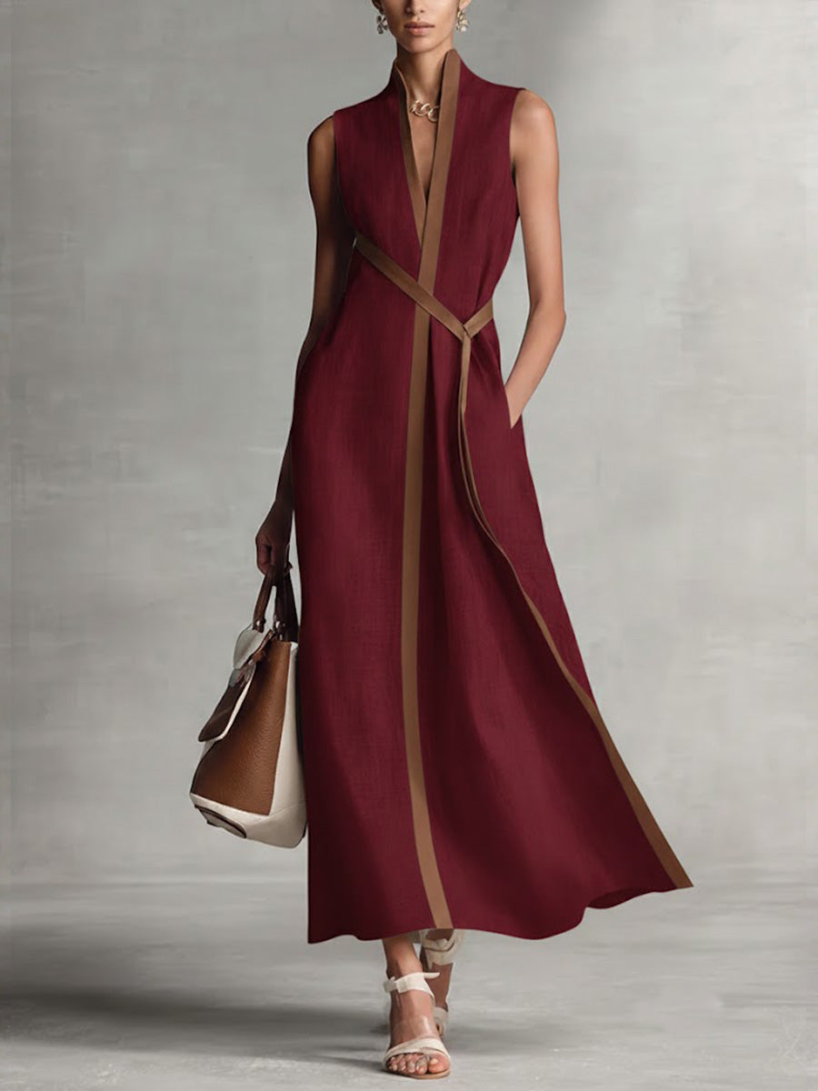 Isabella | Women's Lightweight Stylish Wrap Maxi Dress-Metro Lane Plaza
