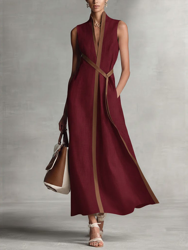 Isabella | Women's Lightweight Stylish Wrap Maxi Dress-Metro Lane Plaza