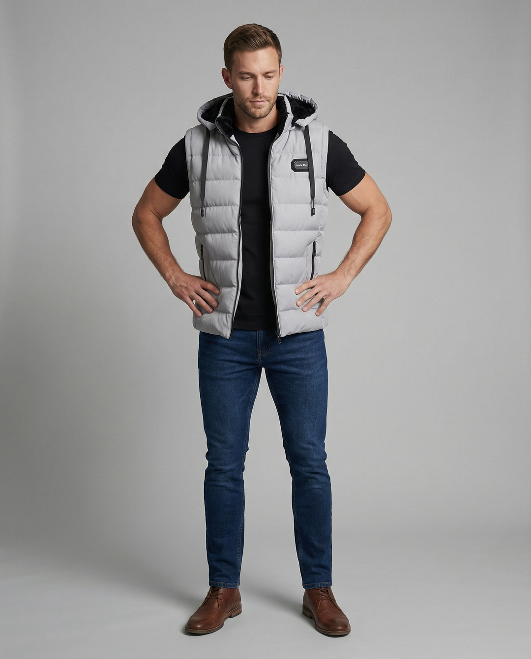 Paxel | Men's Stylish, Warm & Functional Black Puffer Vest-Metro Lane Plaza