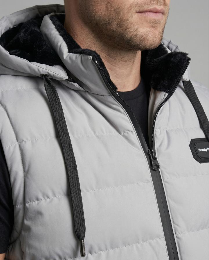 Paxel | Men's Stylish, Warm & Functional Black Puffer Vest-Metro Lane Plaza