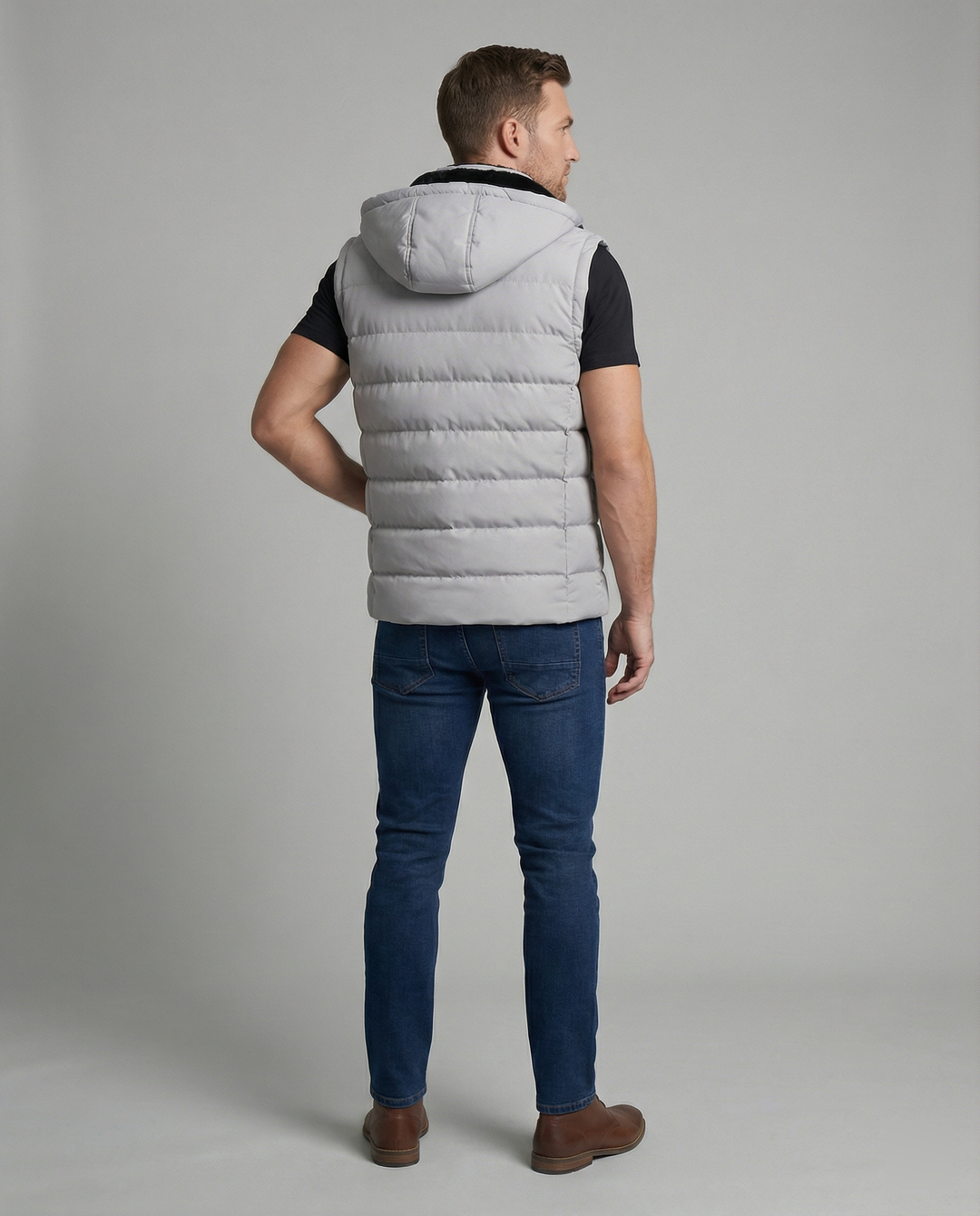 Paxel | Men's Stylish, Warm & Functional Black Puffer Vest-Metro Lane Plaza