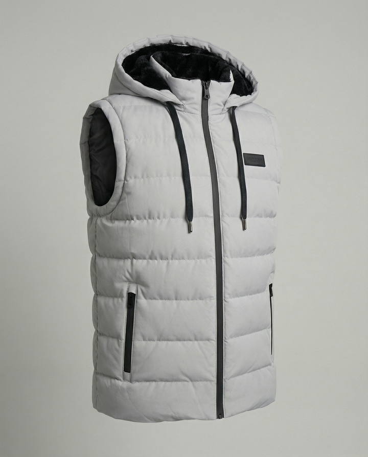 Paxel | Men's Stylish, Warm & Functional Black Puffer Vest-Metro Lane Plaza