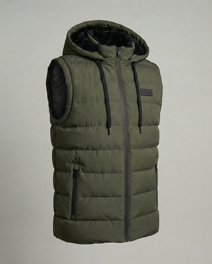Paxel | Men's Stylish, Warm & Functional Black Puffer Vest-Metro Lane Plaza