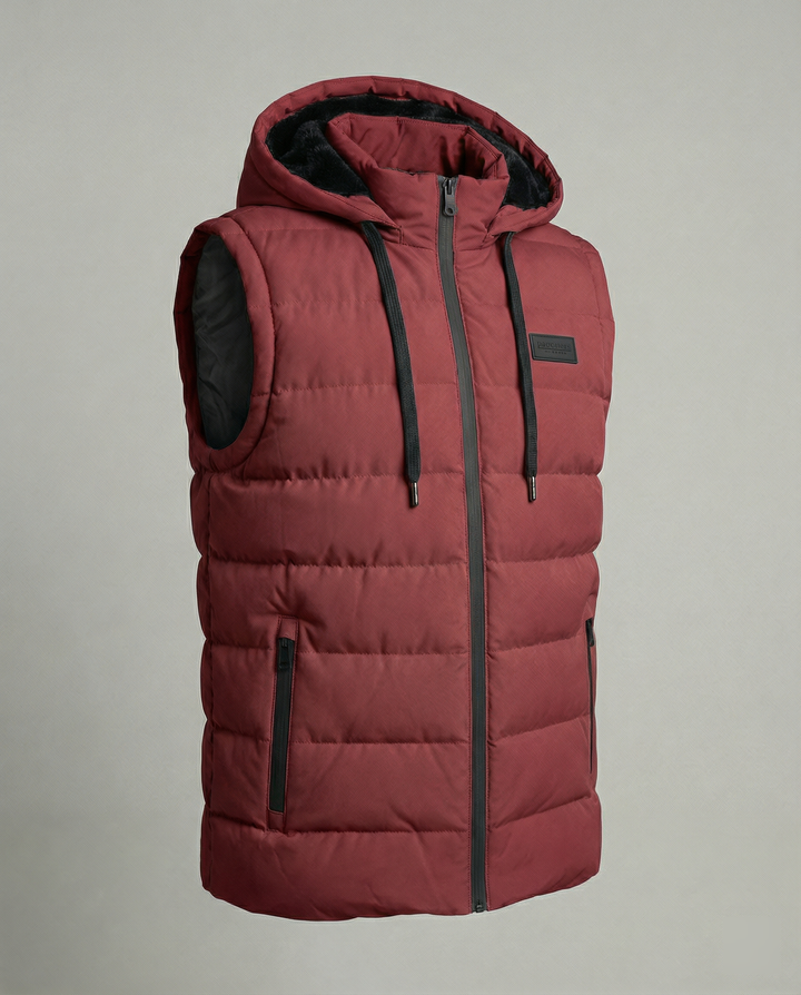 Paxel | Men's Stylish, Warm & Functional Black Puffer Vest-Metro Lane Plaza