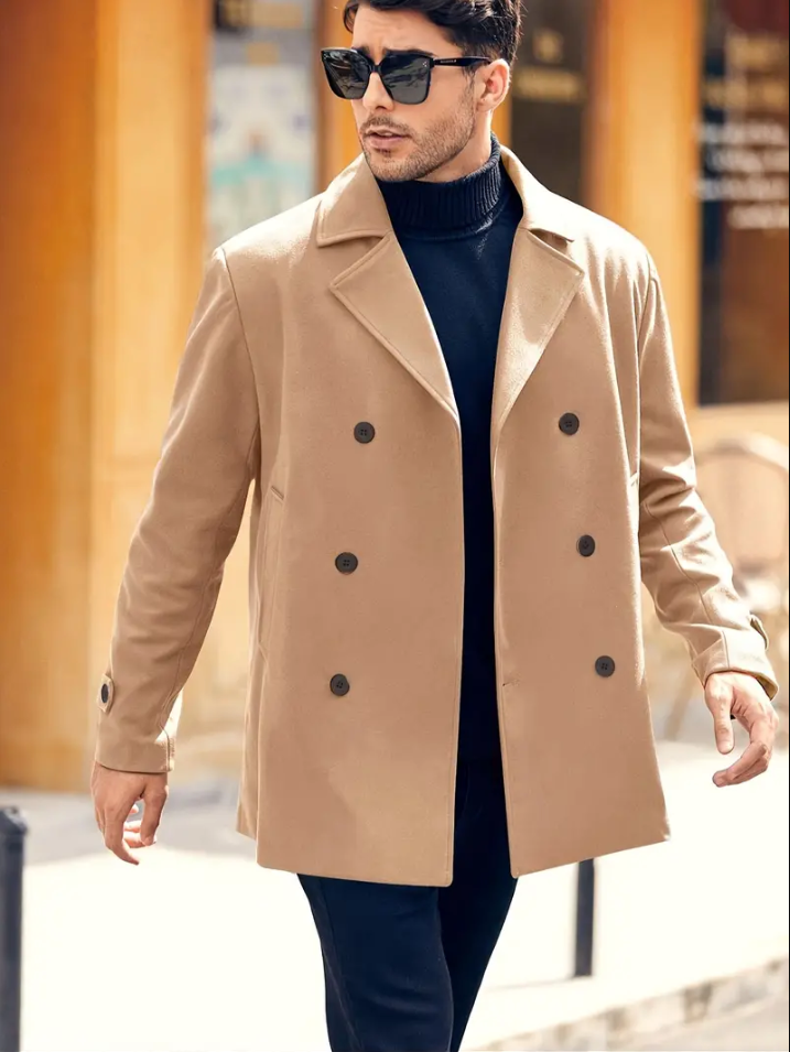 Harry | Men's Trendy Trench Coat for a Stylish Look-Metro Lane Plaza