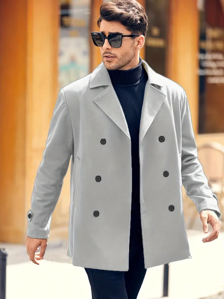 Harry | Men's Trendy Trench Coat for a Stylish Look-Metro Lane Plaza