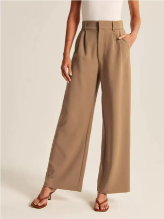 Emily | Women's High-Waisted Wide Leg Casual Pants for Everyday Wear-Metro Lane Plaza