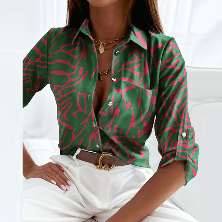 Elisa | Women's Classic Collared Blouse-Metro Lane Plaza