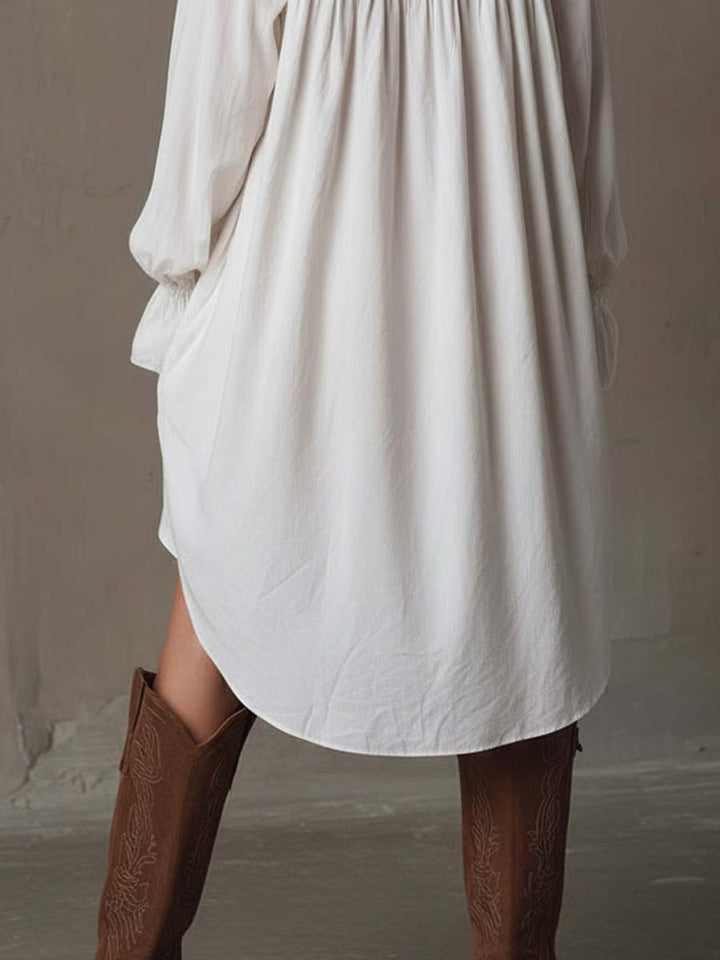 Scarlett | Women's Elegant Lace Irregular Hem Mini Dress-Metro Lane Plaza