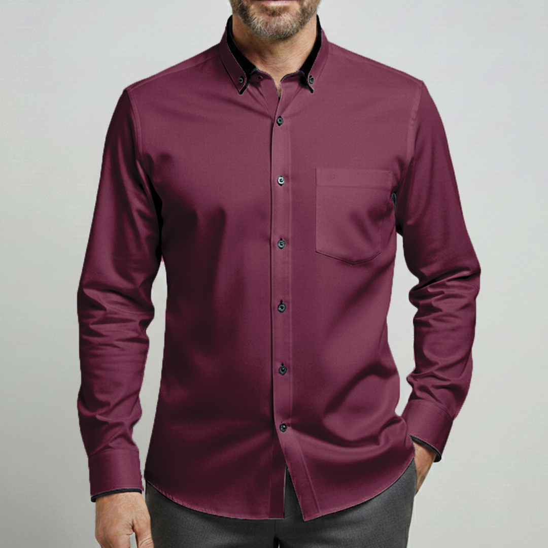 Aiden | Men's Stretch Fit Casual Shirt-Metro Lane Plaza