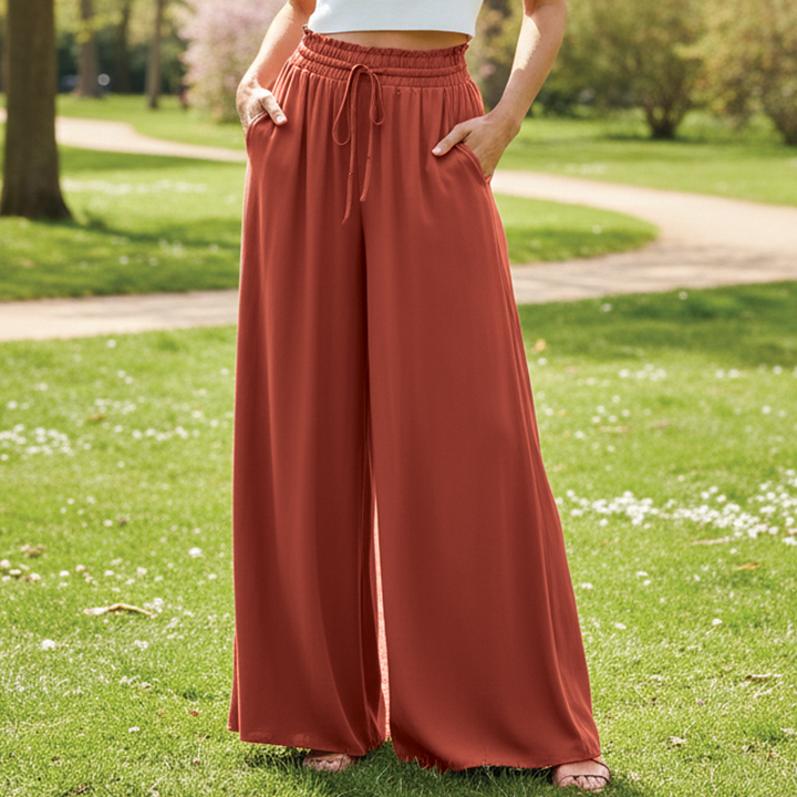 Adeline | Women's Spring Wide-Leg Trousers-Metro Lane Plaza