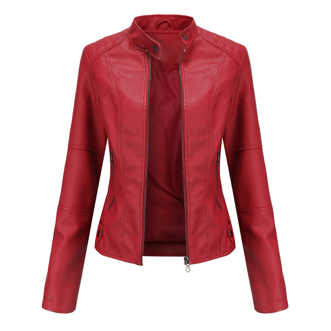 Women's Stylish Custom Leather Jacket-Metro Lane Plaza