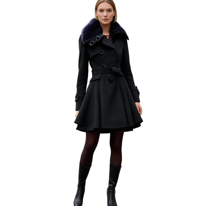 Women's Stylish Long Winter Coat - Warm and Cozy-Metro Lane Plaza