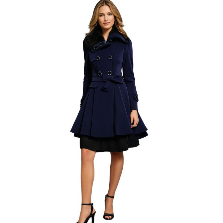 Women's Stylish Long Winter Coat - Warm and Cozy-Metro Lane Plaza
