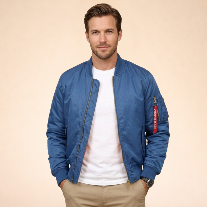 Arvion | Men's Classic Stylish Bomber Jacket-Metro Lane Plaza
