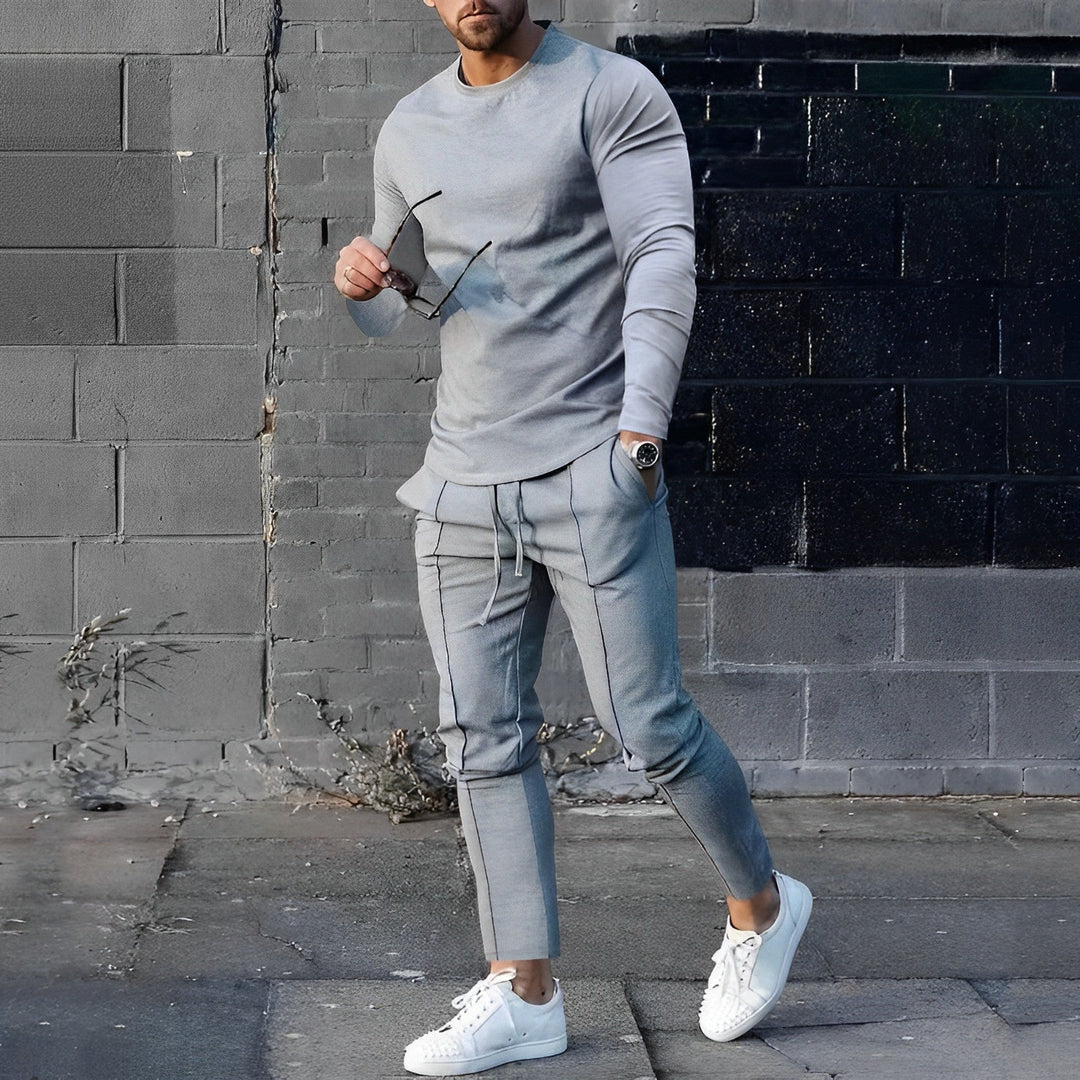 Marco | Men's Modern Relaxed Fit Casual Outfit-Metro Lane Plaza