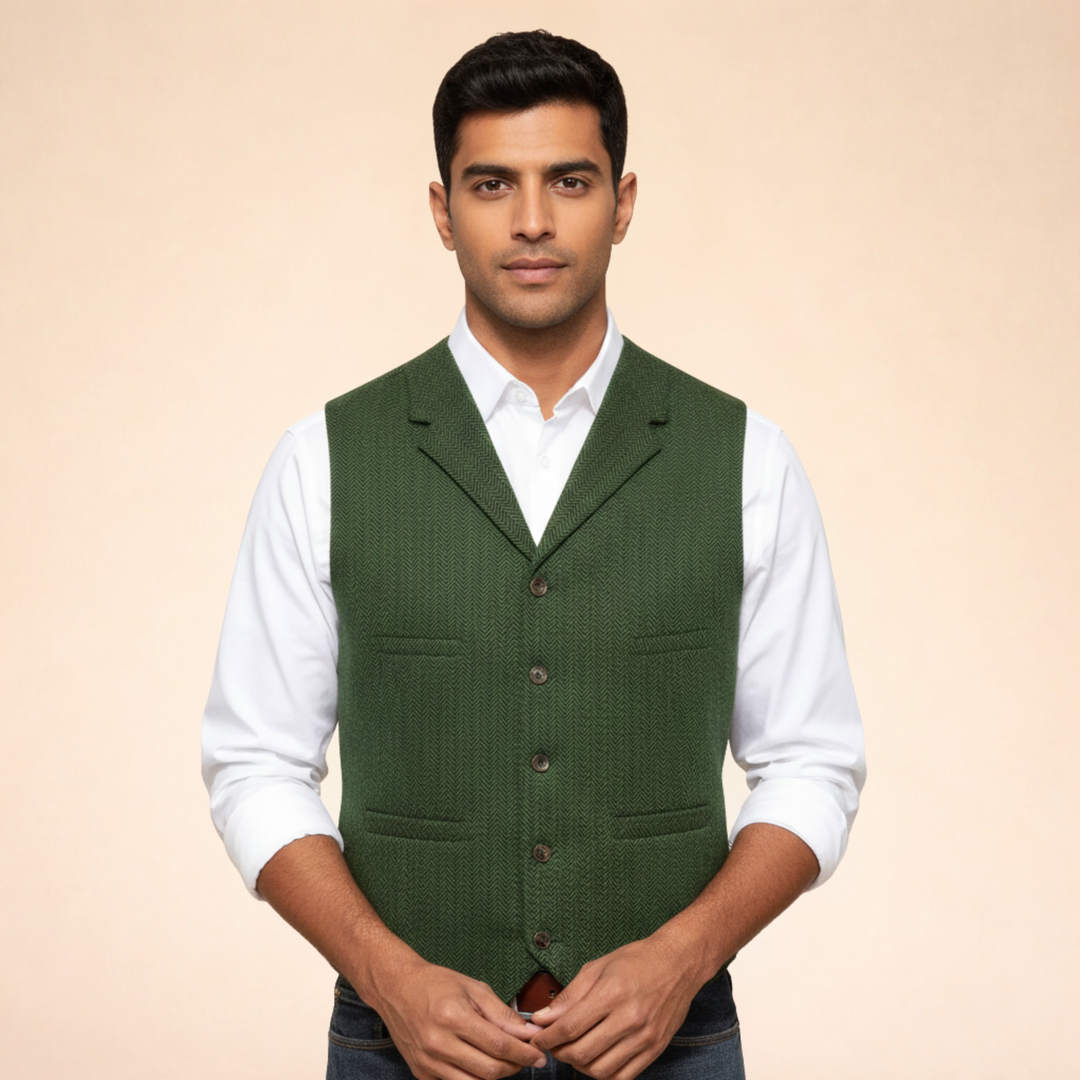 James | Men's Casual Timeless Vest-Metro Lane Plaza