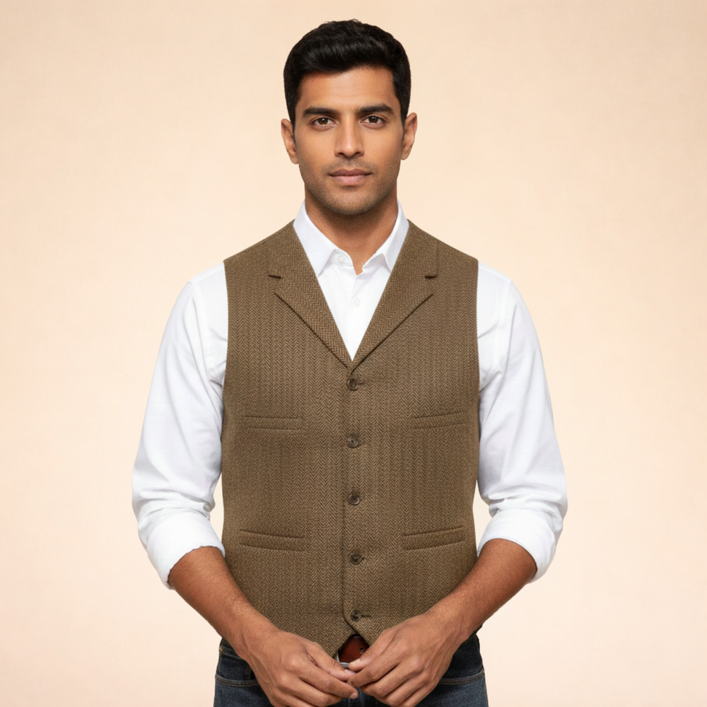 James | Men's Casual Timeless Vest-Metro Lane Plaza