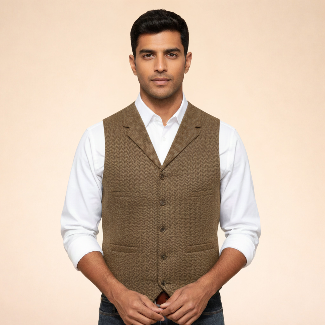 James | Men's Casual Timeless Vest-Metro Lane Plaza
