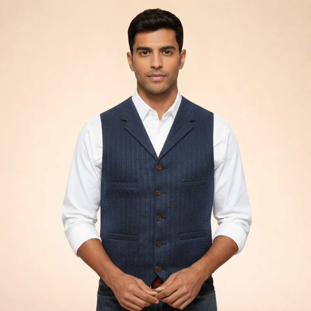 James | Men's Casual Timeless Vest-Metro Lane Plaza