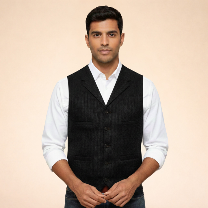James | Men's Casual Timeless Vest-Metro Lane Plaza
