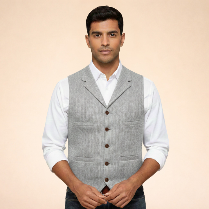 James | Men's Casual Timeless Vest-Metro Lane Plaza
