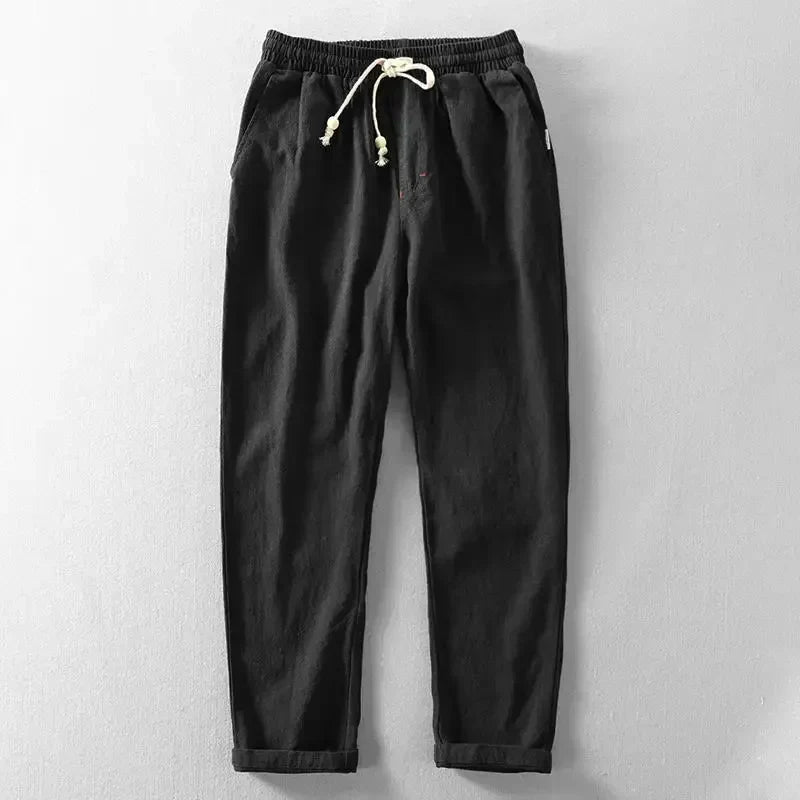 Michael | Stylish, Lightweight & Versatile Linen Pants-Metro Lane Plaza