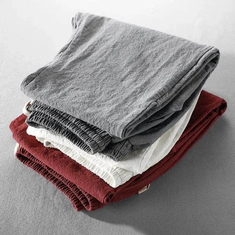 Michael | Stylish, Lightweight & Versatile Linen Pants-Metro Lane Plaza